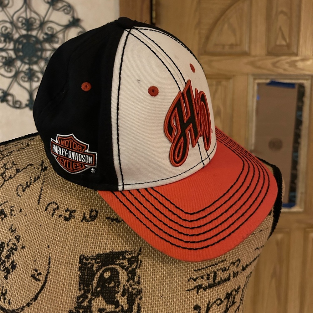 Harley Davidson Women's Glitter Initials Colorblocked Baseball Cap